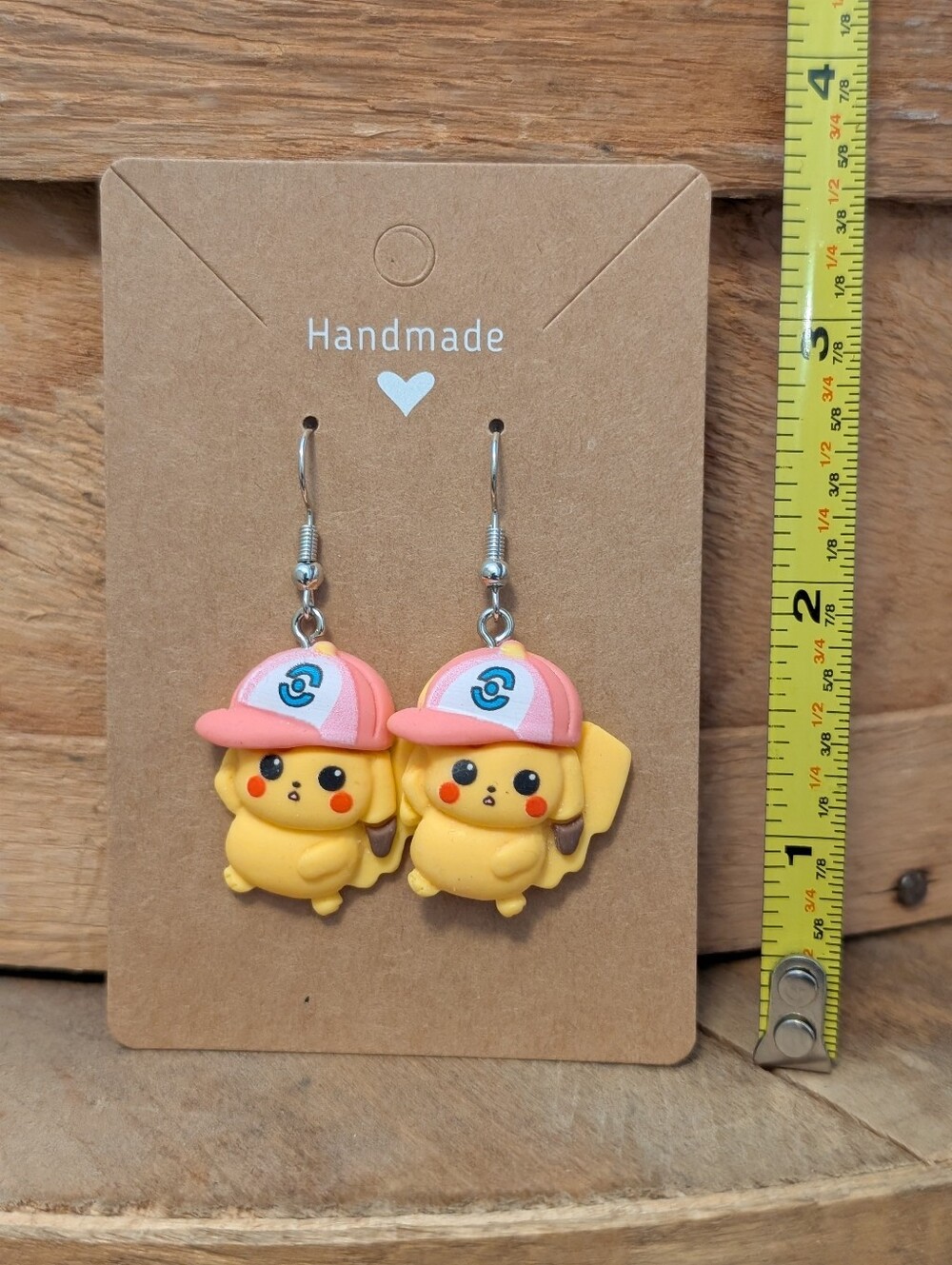 Anime Pokemon Pikachu Earrings NEW